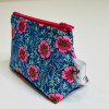 MONEDERO MONIC FLORAL AZUL-ROSA