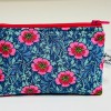 MONEDERO MONIC FLORAL AZUL-ROSA