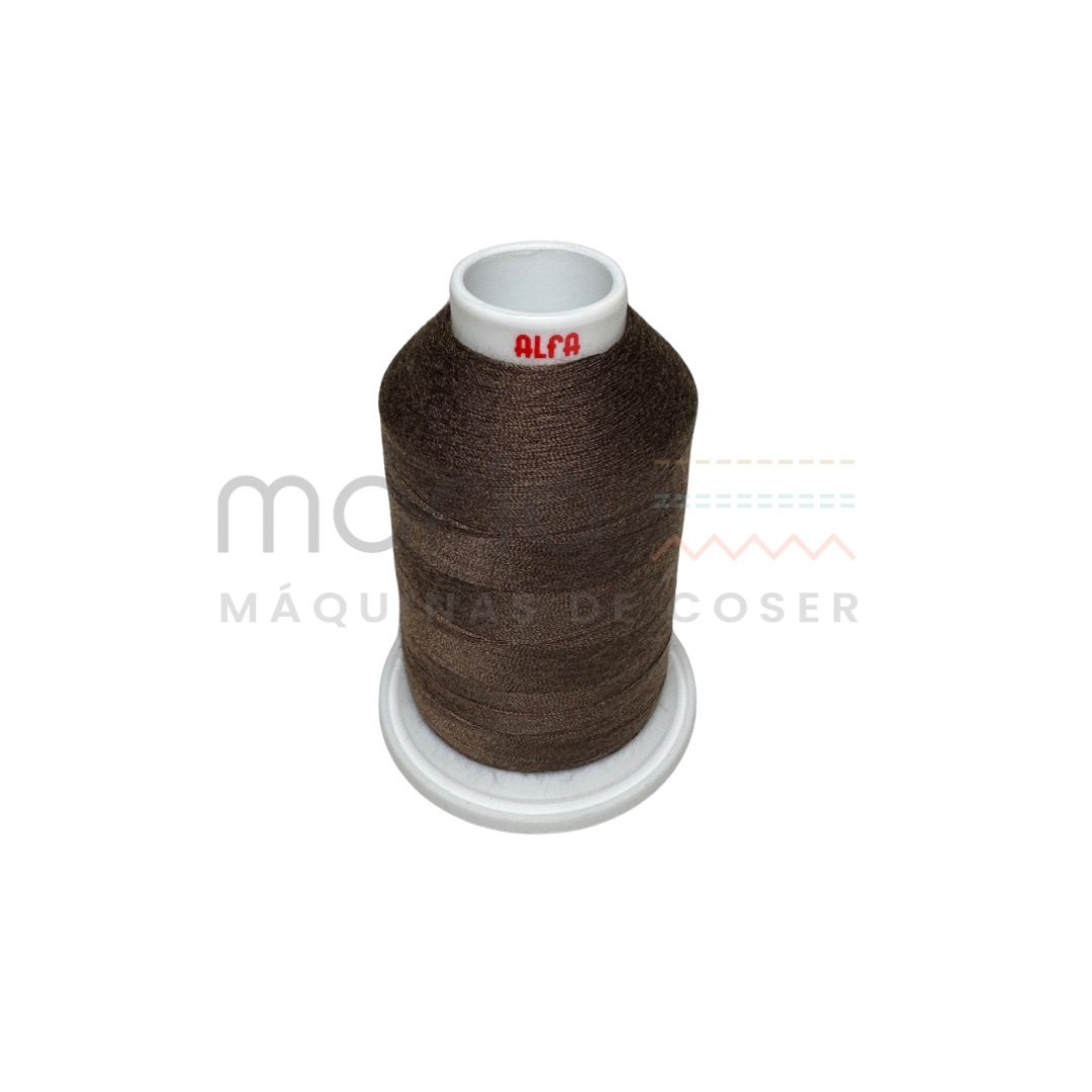 Cono de hilo Alfa marrón 542