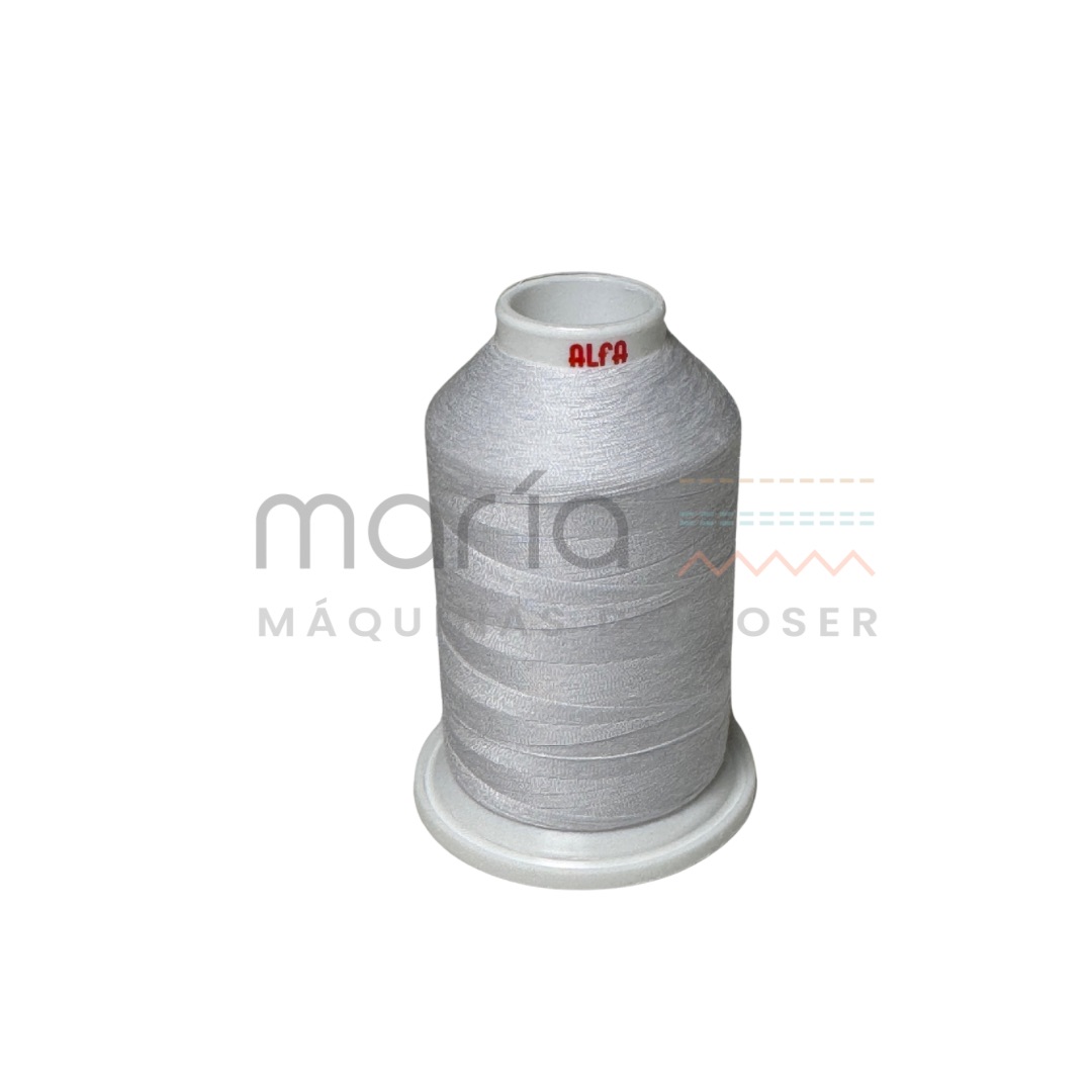 Cono de hilo Alfa blanco 201