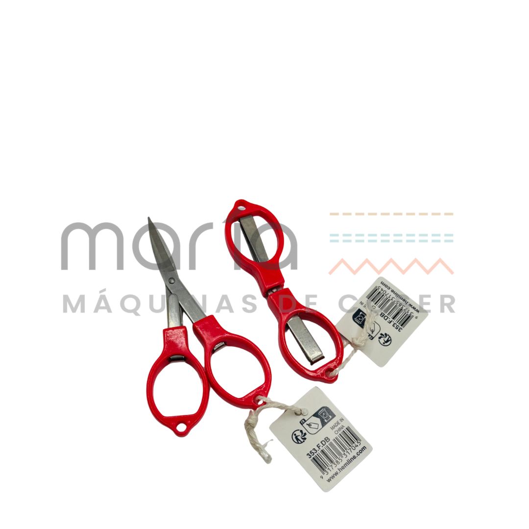 TIJERA PLEGABLE ROJA